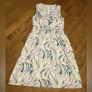 Nordstrom Collection Silk Blend White Cream Sleeveless‎ Sundress